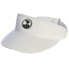 Pebble Beach Large Brim Adjustable Visor by Ahead-White