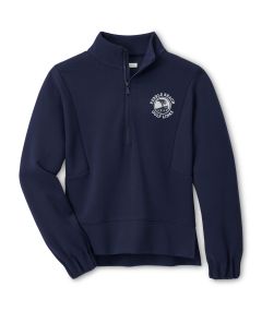 Pebble Beach Women's Flora Knit Half-Zip Pullover by Peter Millar-Navy-XL