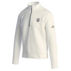 Pebble Beach Ultimate365 DWR Textured 1/4 Zip by adidas-White-XL