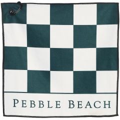 Pebble Beach Pin Flag Checkered Golf Towel