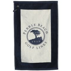 Pebble Beach Golf Links Logo Golf Towel-Navy