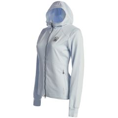 Pebble Beach Women's Elle Full Zip Hooded Jacket by Zero Restriction-Light Blue-L