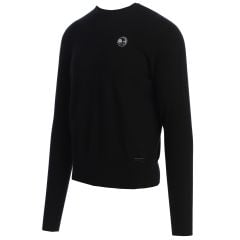 Pebble Beach 3D Knit Cashmere Crew Neck Sweatshirt by Sun Day Red-Black-M