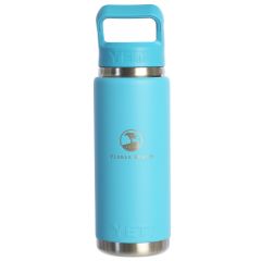 Pebble Beach 26oz Rambler Water Bottle by Yeti-Light Blue
