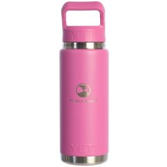 Pebble Beach 26oz Rambler Water Bottle by Yeti-Pink
