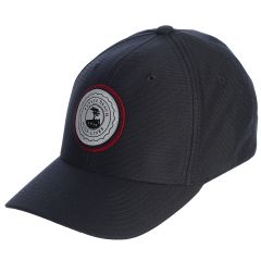 Pebble Beach Nassau Patch Fitted Hat by Travis Mathew-Navy-SM/MD