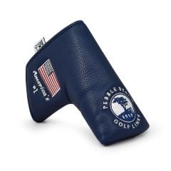 Pebble Beach Solid Elite Studio Blade Putter Cover-Navy
