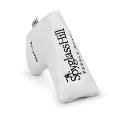 Spyglass Hill Solid Elite Studio Blade Putter Cover-White