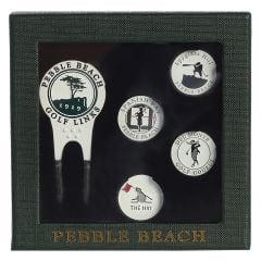 Pebble Beach Five Course Divot Tool & Ball Markers Set