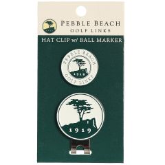 Pebble Beach Hat Clip With Ball Marker