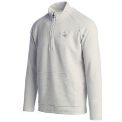 Pebble Beach Performance Waffle 1/4 Zip Pullover by Travis Mathew-Grey-L