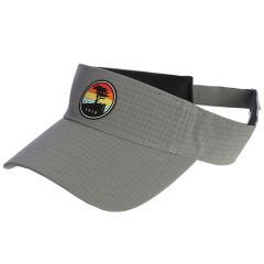 Pebble Beach Tour Crest Sunset Logo Visor by adidas-Grey