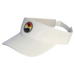 Pebble Beach Women's Crestable Sunset Logo Visor by adidas-White