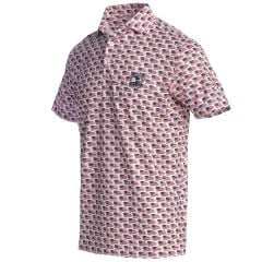 Pebble Beach Old Glory Flag Polo by Donald Ross-2XL