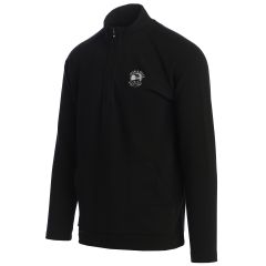 Pebble Beach Performance Waffle 1/4 Zip Pullover by Travis Mathew-Black-M