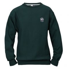Pebble Beach Golf Men's Crew Neck Sweatshirt by Divots Sportswear -Dark Green-S