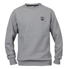 Pebble Beach Golf Men's Crew Neck Sweatshirt by Divots Sportswear -Grey-L