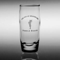 Spanish Bay Bagpiper Etched Tall Shot Glass