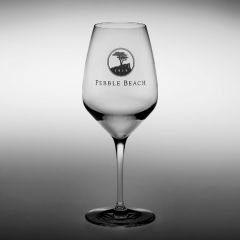 Pebble Beach Heritage Logo Wine Glass