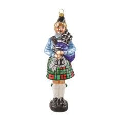 The Links at Spanish Bay Collectible Female Bagpiper Ornament