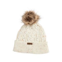 Pebble Beach Cable Knit Beanie by Imperial-Bone