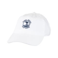 Pebble Beach Light Weight Cotton Unstructured Hat by Ahead -White