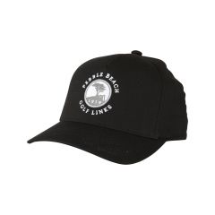 Pebble Beach Fitted Leezy Hat by Travis Mathew-Black-LG/XL