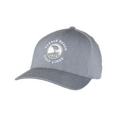 Pebble Beach Fitted Leezy Hat by Travis Mathew-Grey-LG/XL