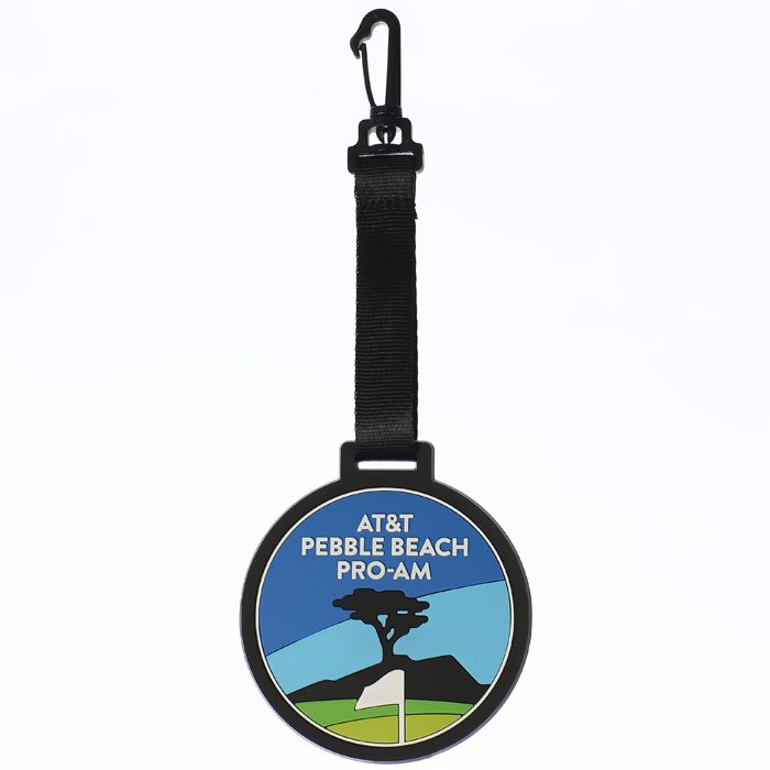 Pebble Beach Leather Luggage Tag