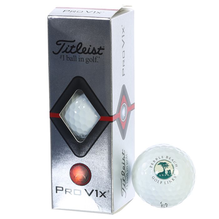 Pebble Beach golf Links PRO V!x Golf Balls by Titleist